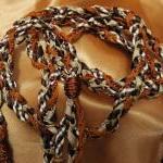 Handfasting Cord In Chocolate Brown, Cream, Gold,..