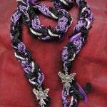 Handfasting Cord In Black, Lilac And Purple With..