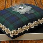 A5 Luxury Tartan Gift Box, With Blackwatch Fabric..