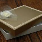 A5 Keepsake Presentation Gift Box. Ivory Coloured..